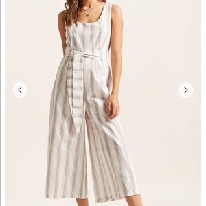 Forever 21 Striped Jumpsuit, Size M, NWT